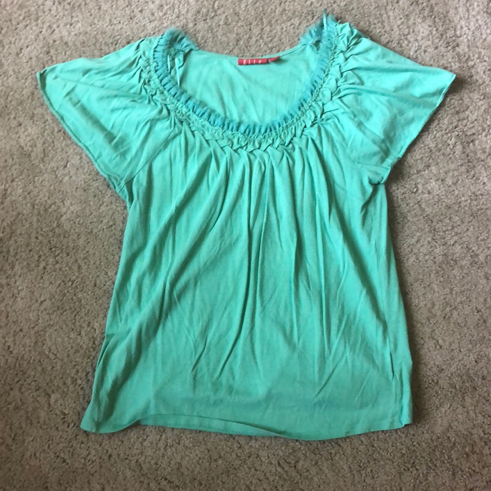Flowy cap sleeve shirt